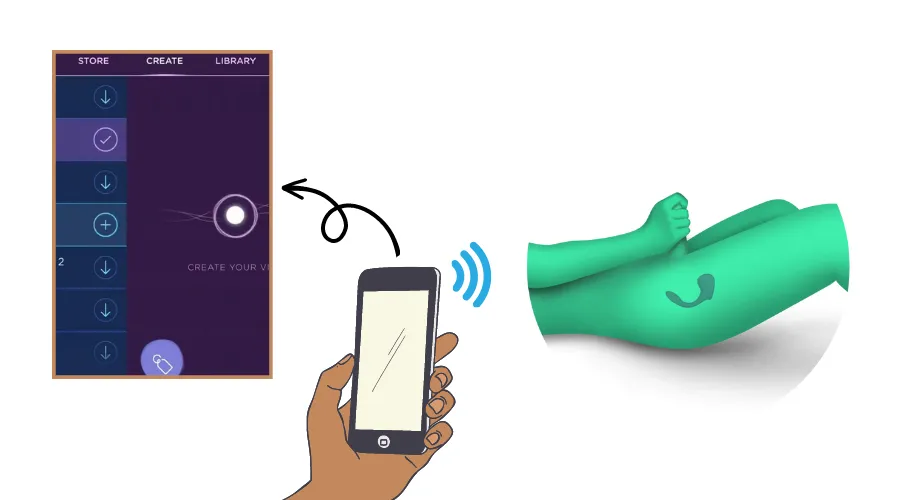 ergonomic wearable smart vibrator men