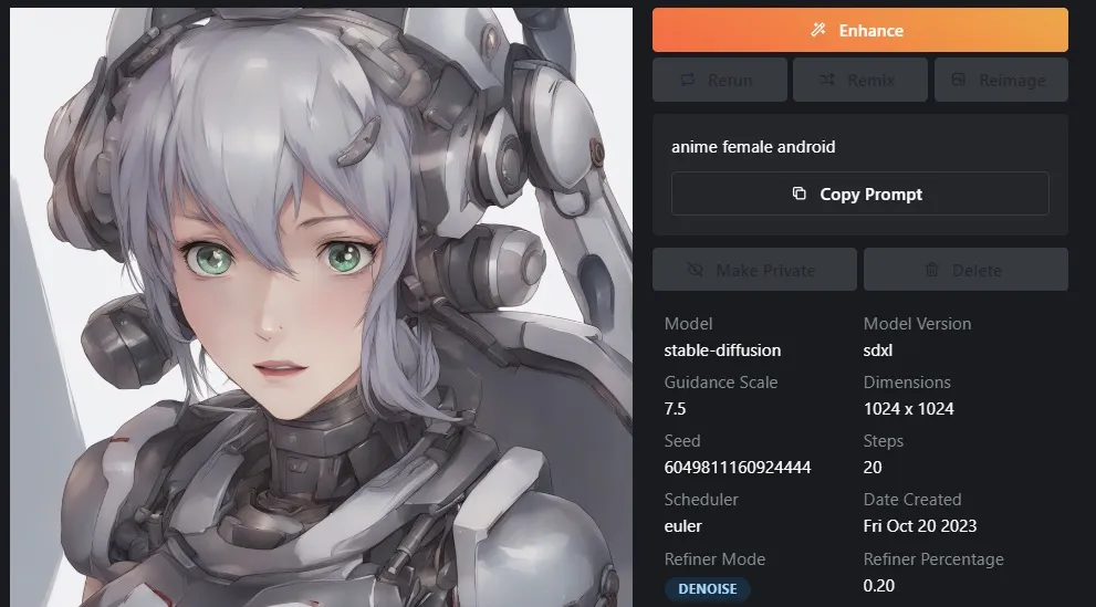 Anime art generator photo