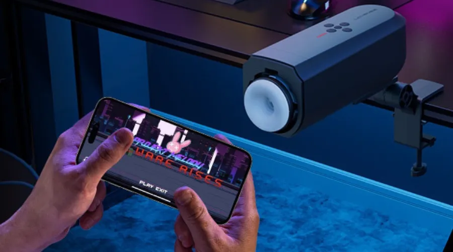 app-controlled automatic thrusting male masturbator